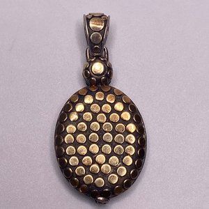 John Hardy 18k and Sterling Oval Dot Locket